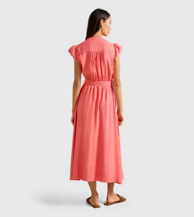 SERAFINA Scallop Edge Midi Dress – image 2