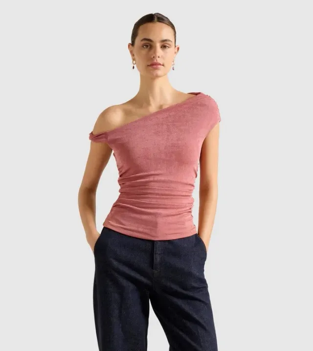 Mia Twist Shoulder Top