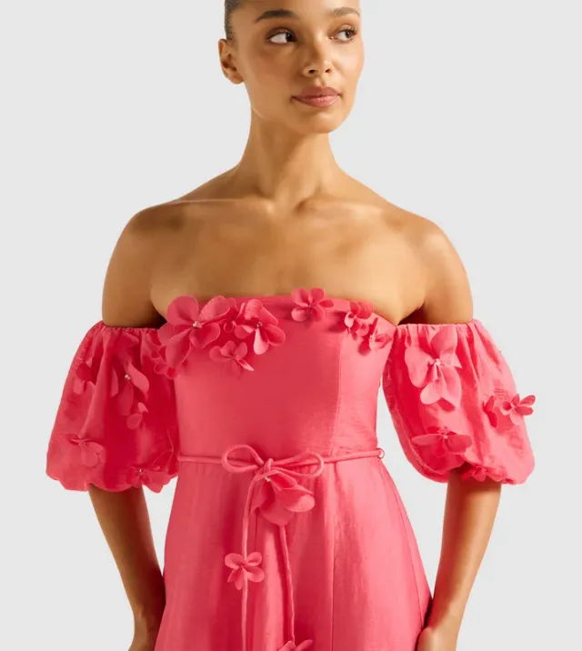 CORA Floral Applique Maxi Dress – صورة 3