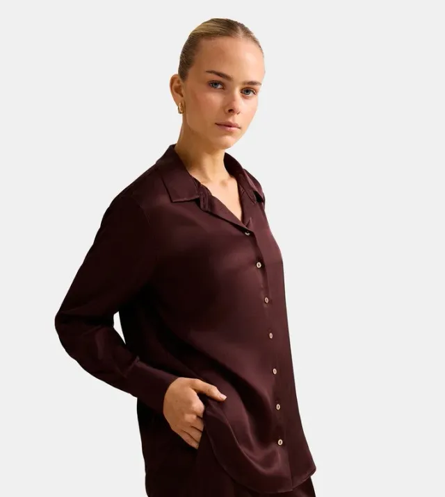LYDIA Oversized Satin Shirt – image 5