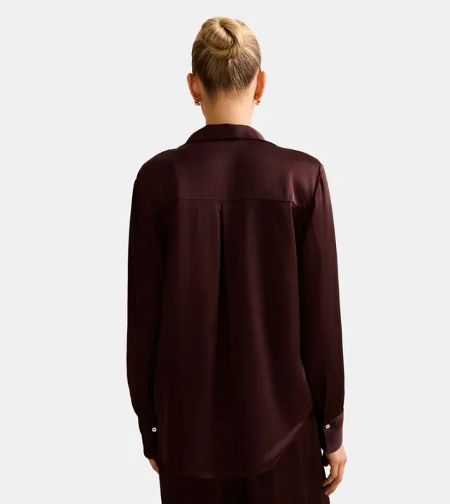 LYDIA Oversized Satin Shirt – صورة 3