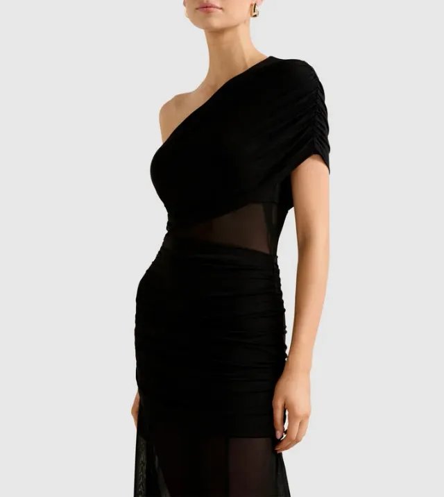 HARLEY One-Shoulder Jersey Maxi Dress – صورة 3