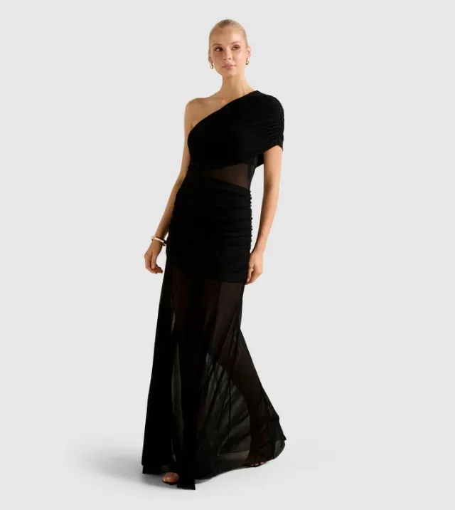 HARLEY One-Shoulder Jersey Maxi Dress – صورة 4