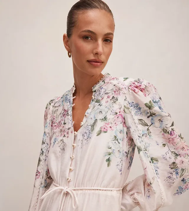 Peyton Trim-Detail Midi Dress – image 3