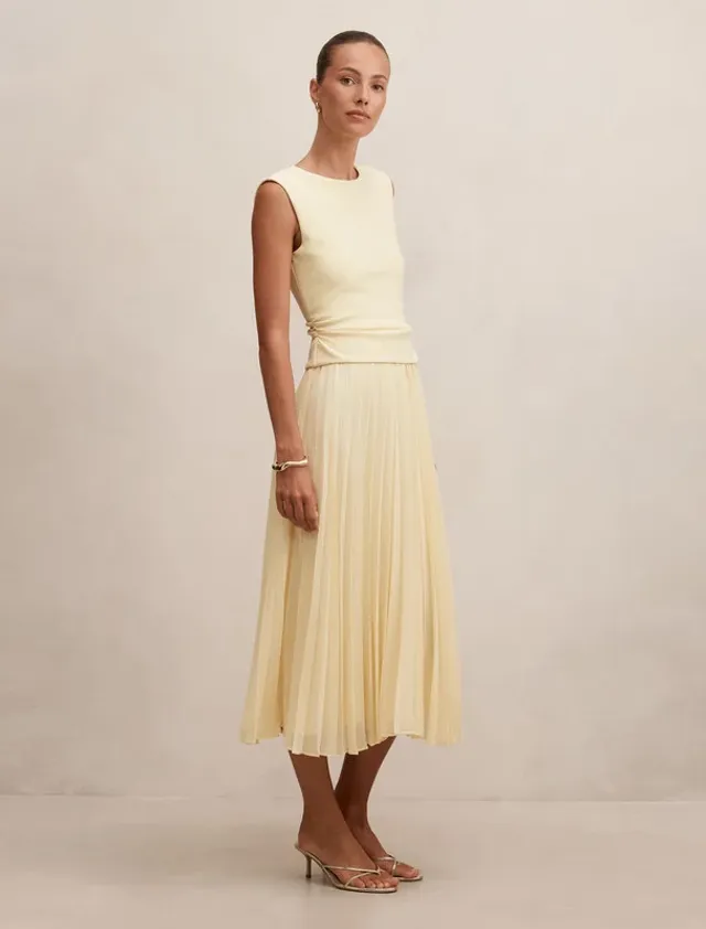 Emilia 2 in 1 Pleated Midi – صورة 4