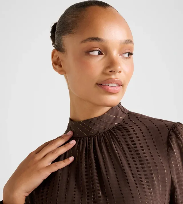Preslee Neck Tie Blouse – صورة 4