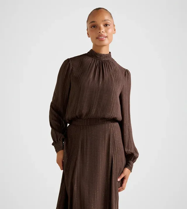 Preslee Neck Tie Blouse
