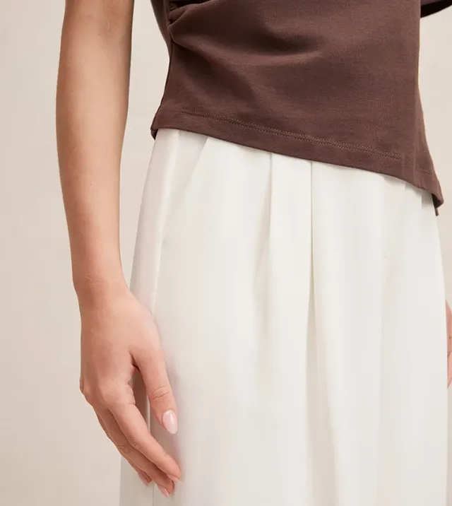 Annabelle Pleated Wide Leg Pant – صورة 4