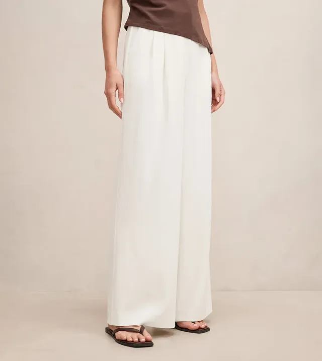 Annabelle Pleated Wide Leg Pant – صورة 5