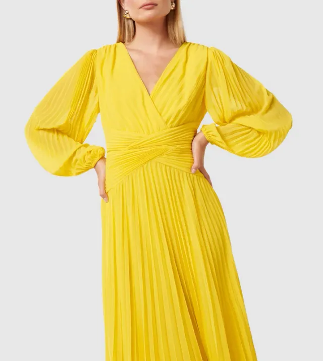 JOCELYN Accordion Pleated Midi Dress – image 3