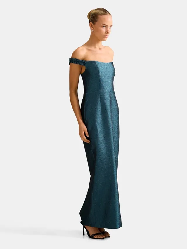 MINDY Bardot Ruffle Maxi Dress – صورة 5