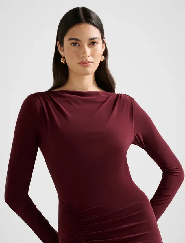 CHERIE Jersey Long Sleeves Maxi Dress – صورة 3