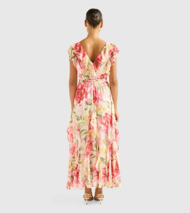 NAYA Printed Ruffle Maxi Dress – صورة 2