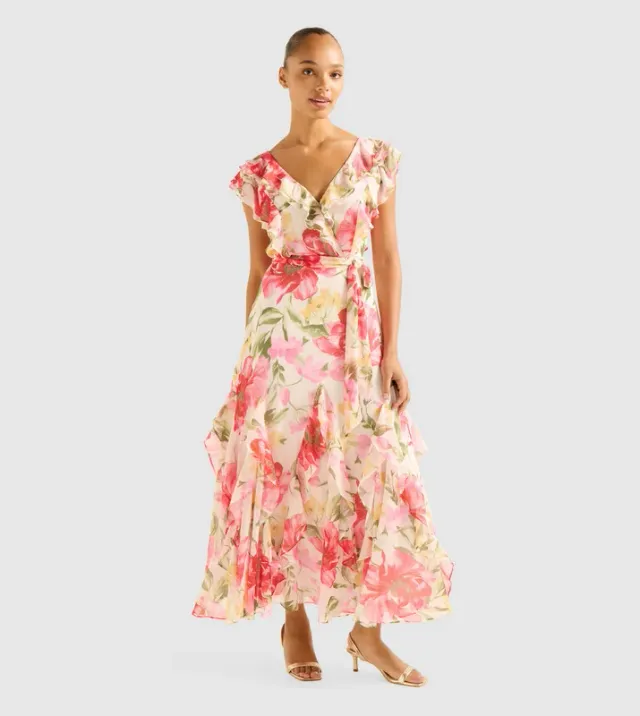NAYA Printed Ruffle Maxi Dress – صورة 4