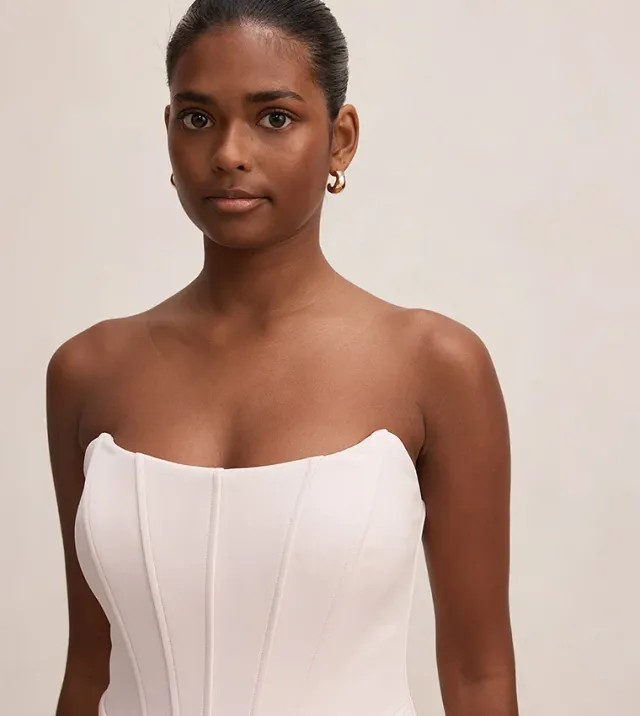 Isra Petite Drape Strapless Maxi – image 4