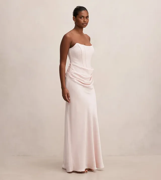 Isra Petite Drape Strapless Maxi – image 5
