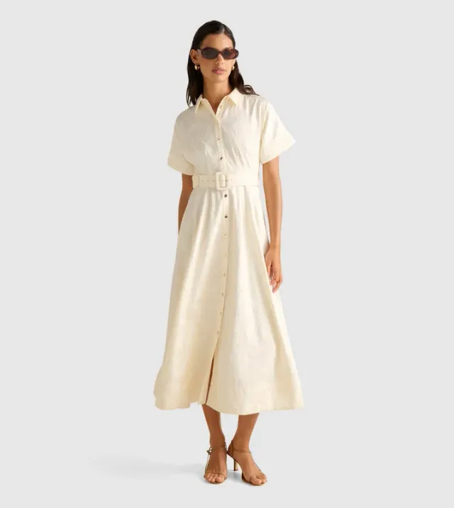 JUDITH Jacquard Shirt Dress
