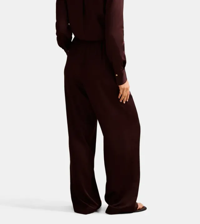 JENNA Drawstring Waist Wide-Leg Pants – صورة 3