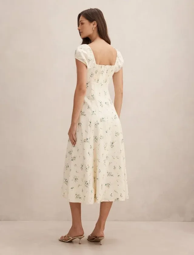 Sallie Tie-Front Midi Dress – image 3