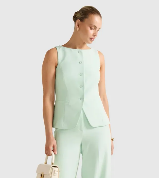 ORCHID Boat Neck Waistcoat – image 2