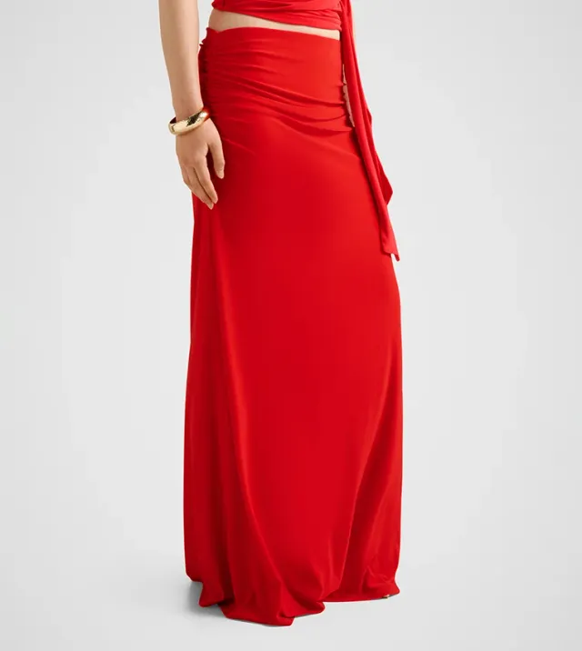 Mimi Flute Maxi Skirt – صورة 2