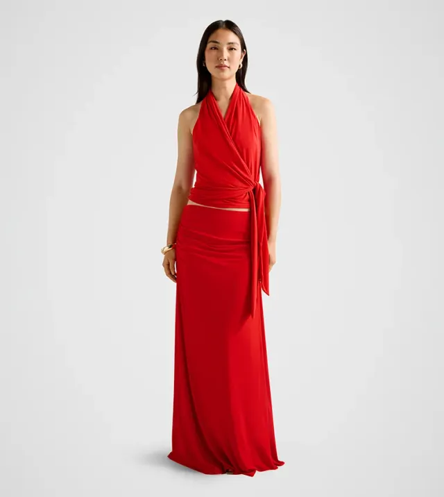Mimi Flute Maxi Skirt – صورة 5