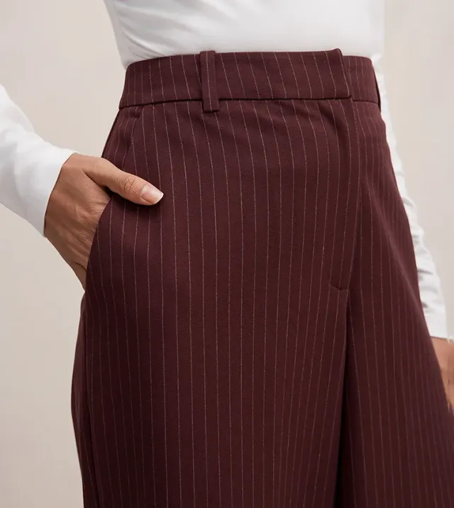 Paloma Petite Pinstripe Wide Leg Pant – image 4