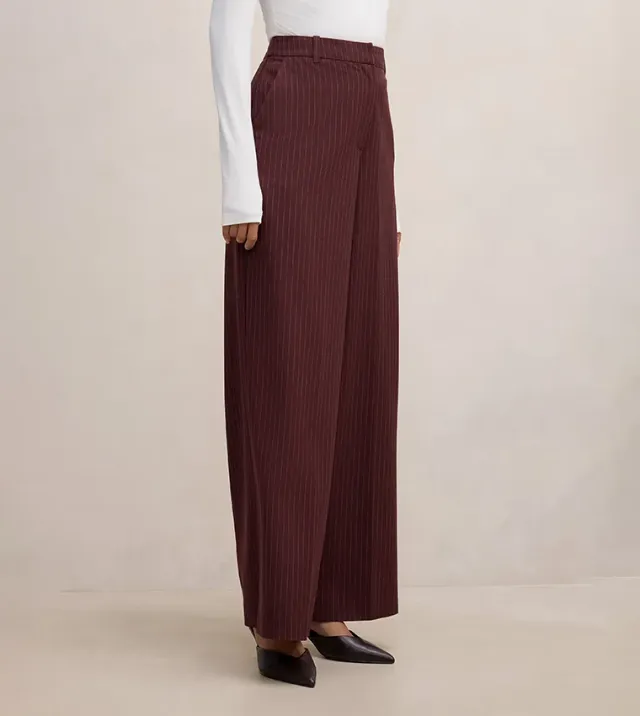 Paloma Petite Pinstripe Wide Leg Pant – image 5