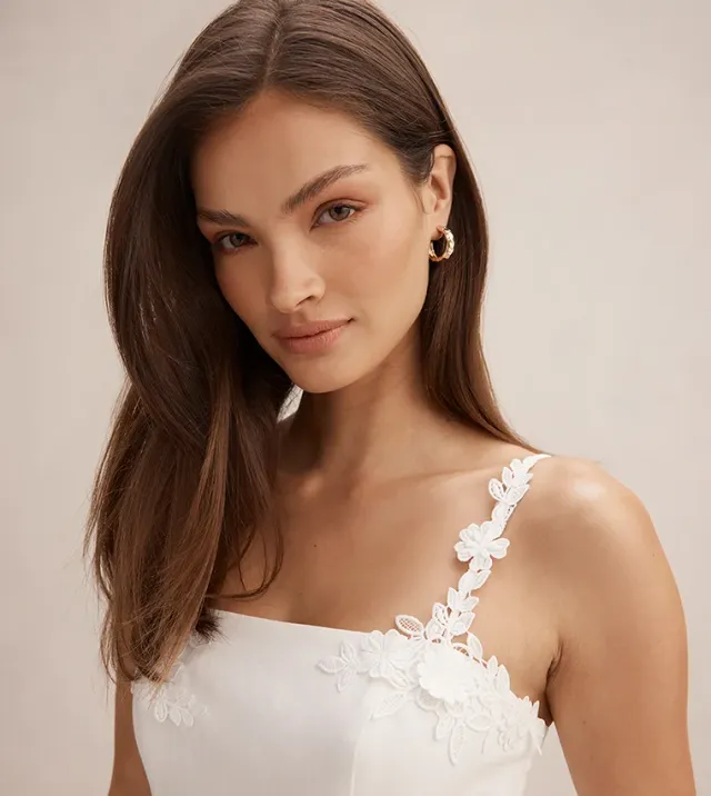 Rosie Floral Applique Midi Dress – صورة 4
