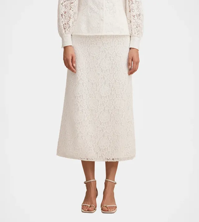 Loretta Lace Midi Skirt
