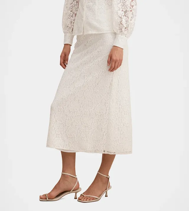 Loretta Lace Midi Skirt – صورة 2