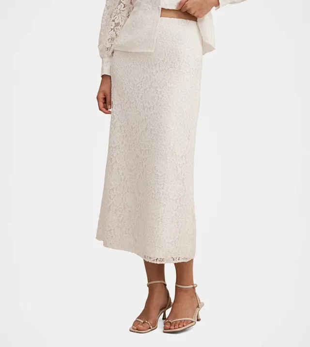 Loretta Lace Midi Skirt – صورة 4