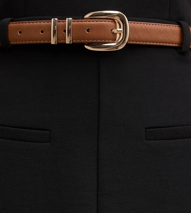Bailee Belted Tailored Midi – image 3