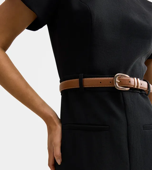 Bailee Belted Tailored Midi – image 4