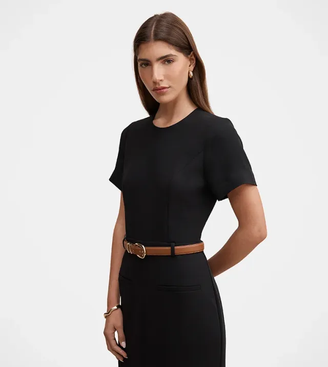 Bailee Belted Tailored Midi – image 5
