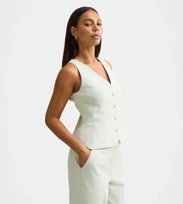 Veda V Neck Waistcoat – image 2