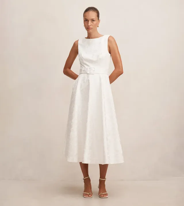Jayda Jacquard Set Midi Dress