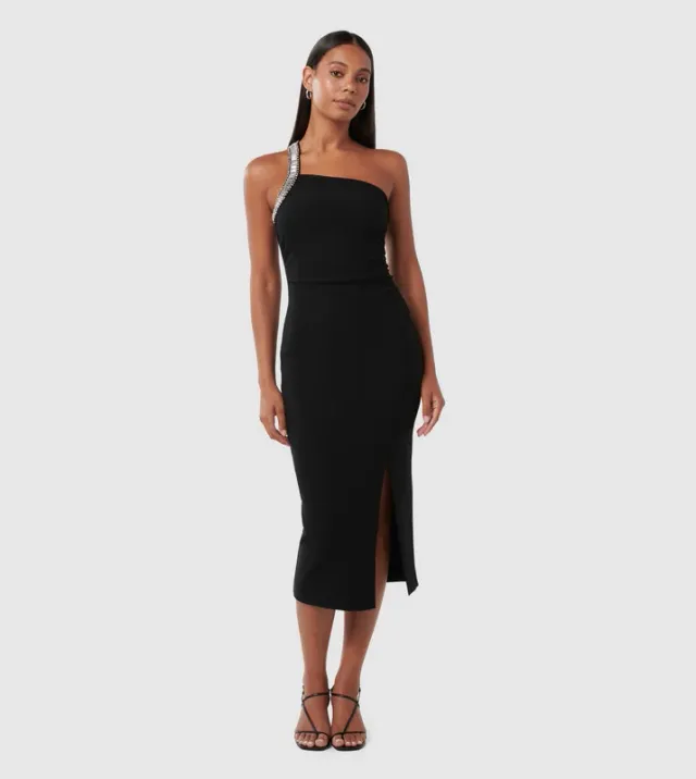 IRENE Embellished Party Midi Dress