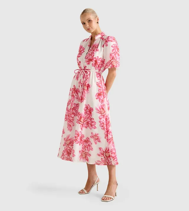 Macey Printed Midi Dress – صورة 2