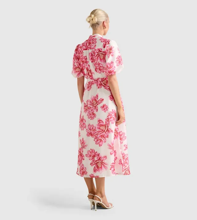 Macey Printed Midi Dress – صورة 3