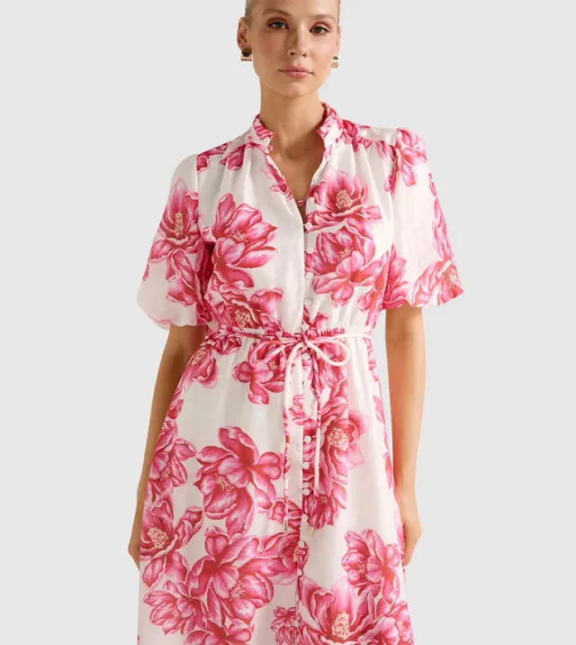 Macey Printed Midi Dress – صورة 4