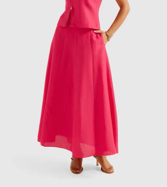 GEORGINA Godet Maxi Skirt – image 2
