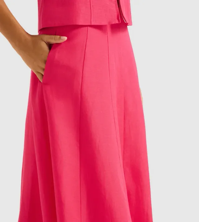 GEORGINA Godet Maxi Skirt – image 4