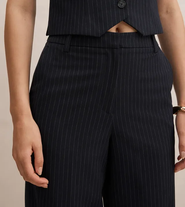 Paloma Pinstripe Wide Leg Pant – صورة 3