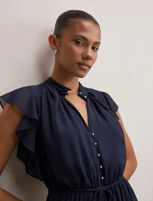 Maxwell Flutter Sleeve Midi – image 4