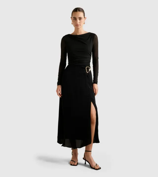 ARABELLA 2 in 1 Slit Midi Dress
