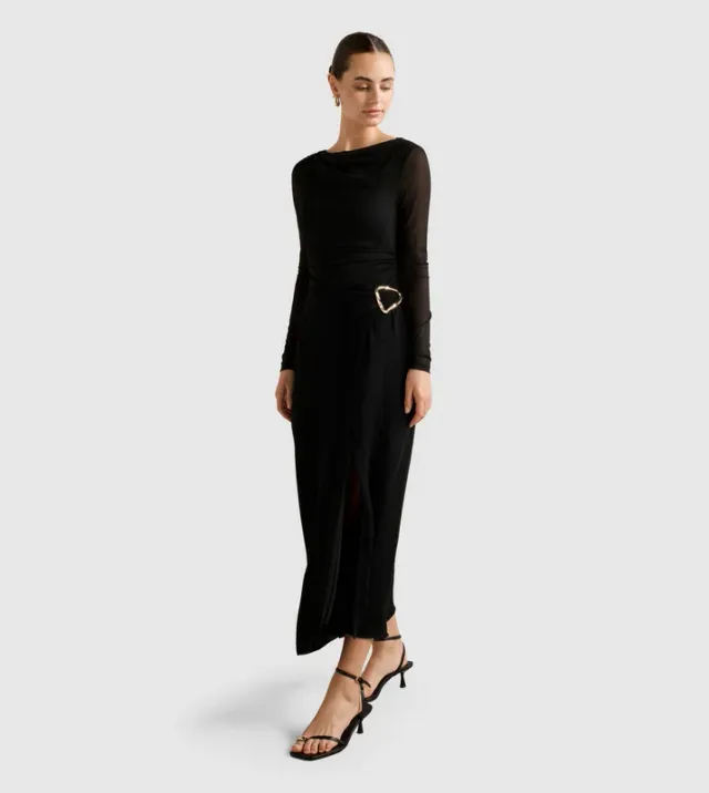 ARABELLA 2 in 1 Slit Midi Dress – image 4