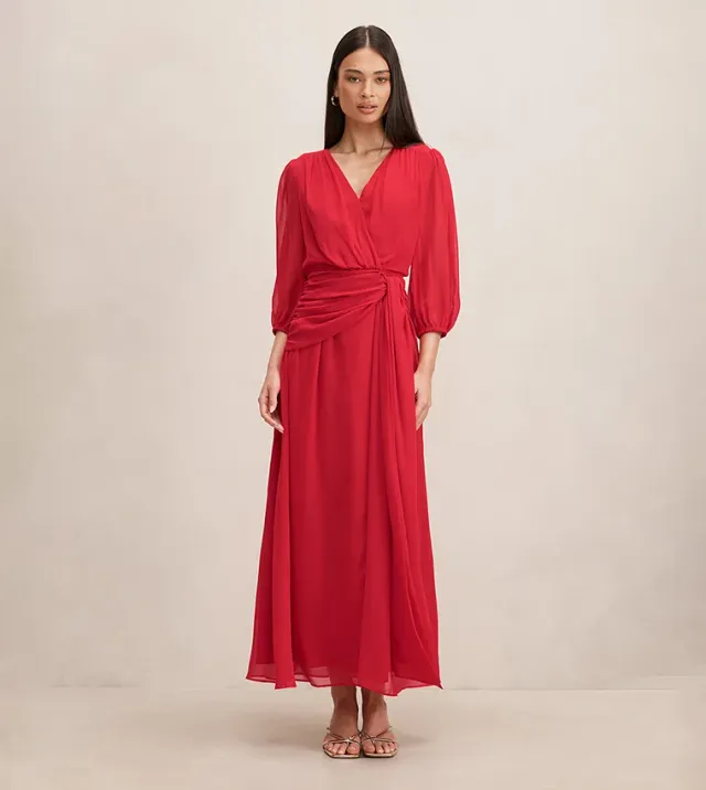 Heather Long Sleeve Tie Dress