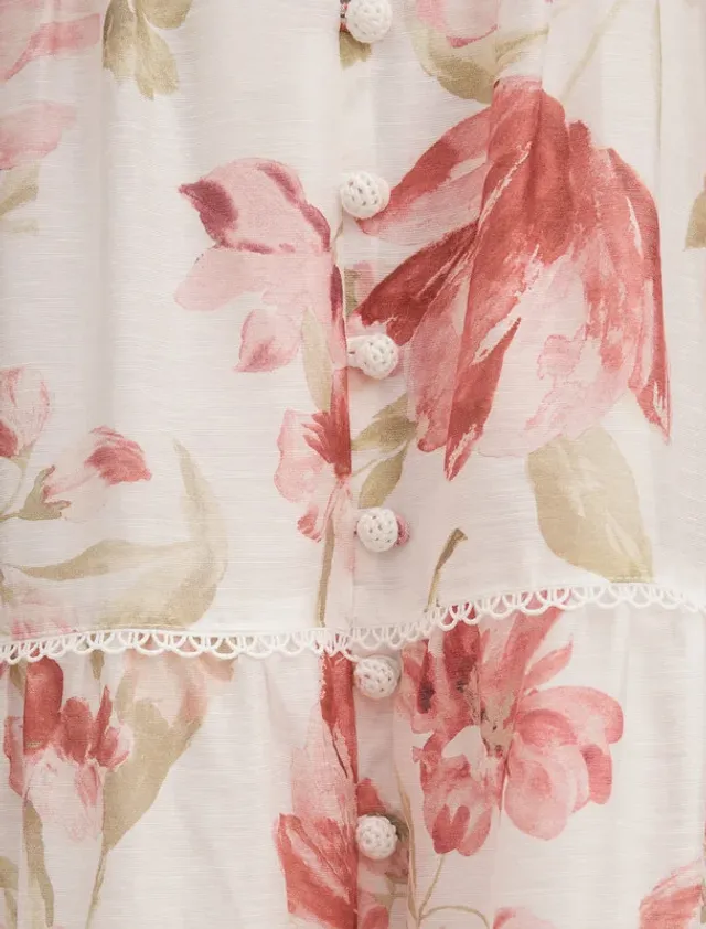 Dr19659-Pink Women's Mid Dress – image 3