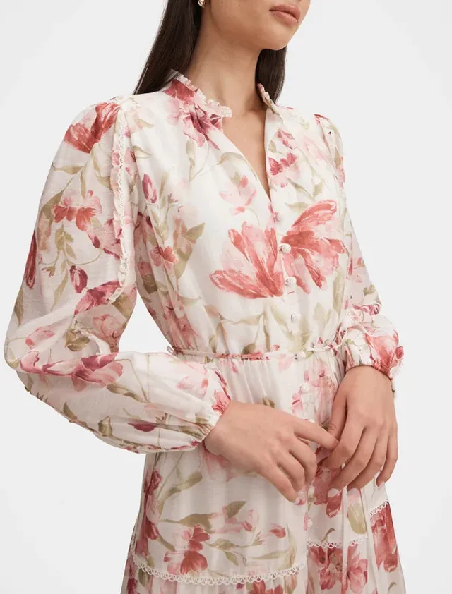 Dr19659-Pink Women's Mid Dress – image 4